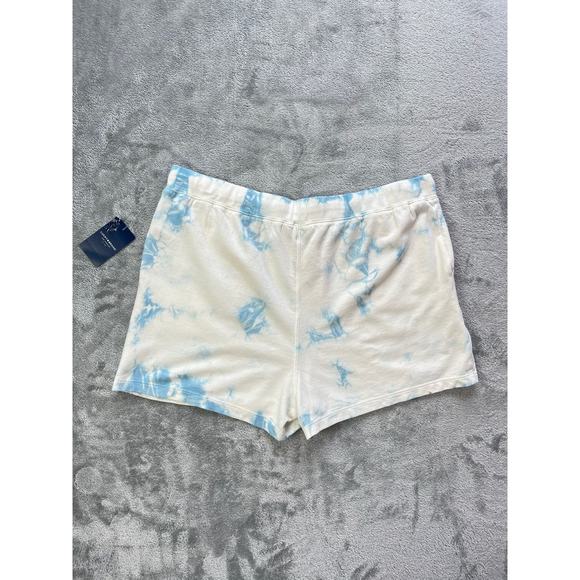 Lucky Brand NWT Tie Dye Lounge Shorts Medium Blue White Comfy Stretchy Waist - Picture 6 of 16